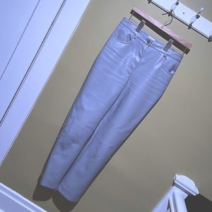 Aritzia Melina Pant Wilfred vegan leather Marble Grey size 8 regular length